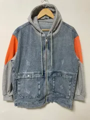 フリー バイカラー ルーズフィット WHO デニムジャケット