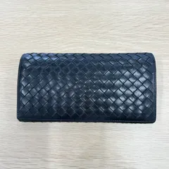 Bottega Veneta ボッテカベネタ イントレチャート 長財布 メンズ 黒 ブラック