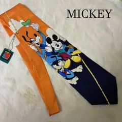 MICKEY UNLIMITED　90s ヴィンテージ ディズニー ネクタイ ミッキー＆グーフィー＆マックスのサムネイル