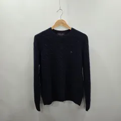 ブルックス・ブラザーズ ラムウール ケーブル ニット ネイビー S