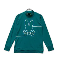 中古 レディース サイコバニー Psycho Bunny 長袖シャツ 1(S) 緑 グリーン モックネック 裏微起毛素材のサムネイル