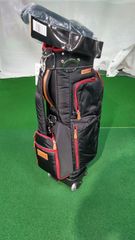 CB Urayasu [Includes iron covers! Brand new, unused] OOWLS Wheeled Golf Bag (Black) Men's Size 9.5 inch, 47 inch compatible, Cart Type (Urayasu Store)