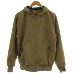 カーハート carhartt ジップアップパーカー ナイロンジャケット S ベージュ 長袖 フード付き /GG