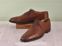 E664 イギリス製 GRENSON ホールカットシューズ 茶 メンズ 10F 28cmのサムネイル