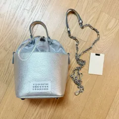 正規品 メゾンマルジェラ シルバー バケットバッグ 5AC チェーン クロスバッグ バッグ