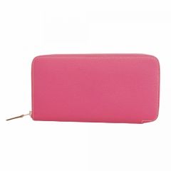 HERMES 長財布 アザップ シルクインロング ピンク ラッキーデイジー