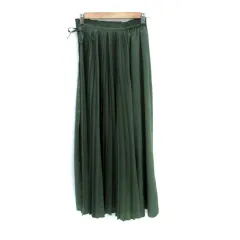 リリーブラウン Lily Brown プリーツスカート ロング丈 マキシ丈 F カーキ /HO34