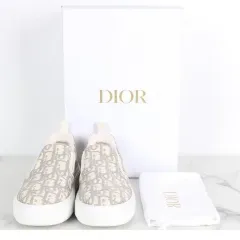 Dior オブリーク ソーラー 刺繍 スリッポン スニーカー 白 36 5(235)