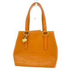 Emanuel Ungaro エマニュエルウンガロ トートバッグ  オーストリッチ型押し/レザー    ブラウン レディース / 240001199103