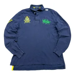 (即日発送) ポロ ラルフローレン チーフキープ マルチポニー ラグビー カラ ロングスリーブ