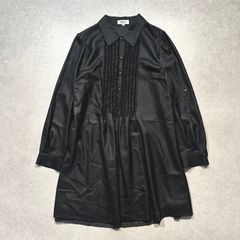 マテリア ブルーフォックス アンゴラ×羊毛 ロングコート ベルト付き 38