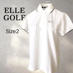 ELLE GOLF エルゴルフ 半袖ポロシャツ サイズ2 ホワイトのサムネイル