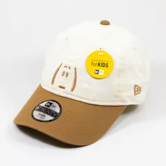 【ニューエラ正規品】KIDS Kid’s子供用 ニューエラ New Era® NEW ERA® 帽子 キャップ キッズ Youth 9TWENTY Vintage PEANUTS ピーナッツ 2-Tone クロームホワイト/カーキ(商品番号：14865295)