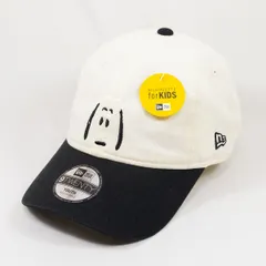 【ニューエラ正規品】KIDS Kid’s子供用 ニューエラ New Era NEW ERA 帽子 キャップ キッズ Youth 9TWENTY Vintage PEANUTS ピーナッツ 2-Tone クロームホワイト/ブラック(商品番号：14865296)