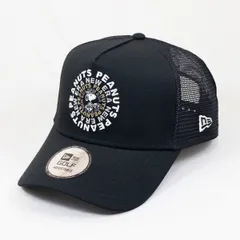 【ニューエラ正規品・新品】ニューエラ New Era® NEW ERA® 帽子 キャップ 9FORTY A-Frame トラッカー Vintage PEANUTS ピーナッツ GOLF Circle ロゴ ブラック | ゴルフ(商品番号：14865323)のサムネイル
