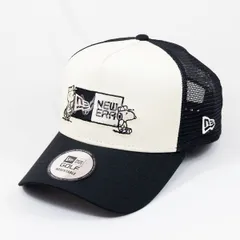 【ニューエラ正規品】ニューエラ New Era NEW ERA 帽子 キャップ  9FORTY A-Frame トラッカー Vintage PEANUTS ピーナッツ GOLF ボックスロゴ クロームホワイト/ブラック| ゴルフ(商品番号：14865325)のサムネイル