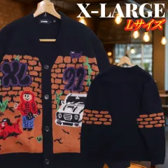 X-LARGE エクストララージ BOY KNIT CARDIGAN ボーイ ニット カーディガン Lサイズ ブラック