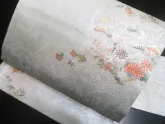 a2510-108 名古屋帯 九寸 美品 正絹 着物 名古屋仕立て