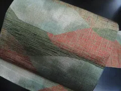 a2510-97 名古屋帯 九寸 美品 正絹 着物 名古屋仕立て