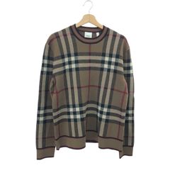 BURBERRY バーバリー 22AW チェック柄ニットセーター XS - メルカリ