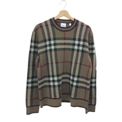 BURBERRY LONDON バーバリーロンドン クルーネックニット サイズ:M ノバチェック 8036603   ベージュ メンズ / 240001198688のサムネイル