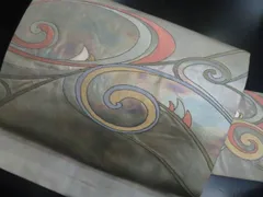 a2510-154 名古屋帯 九寸 美品 正絹 着物 名古屋仕立て