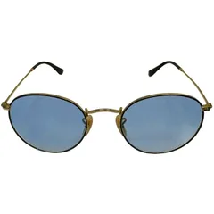 Rayban レイバン ROUND METAL OPTICS RB3447V ゴールド ブルーグラデーションレンズ サングラス メンズ 【中古】 32604K295