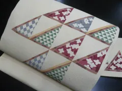 a2510-109 名古屋帯 九寸 美品 正絹 着物 名古屋仕立て