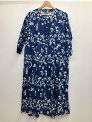 美品】marble sud紫陽花柄刺繍半袖ドレス - メルカリ
