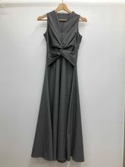 未使用級　ローラアシュレイ　ロングワンピース　リボン　切り替え　フォーマル可　黒 未使用級 ローラアシュレイ ロングワンピース リボン 切り替え