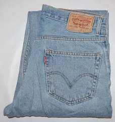 送料無料! USED Levis リーバイス デニム 550 フェードブルー W33 　D-126