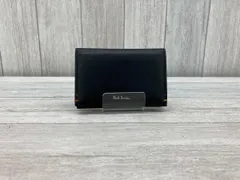Paul Smith／ポールスミス／カードケース／カラーステッチ／レザー／ブラック