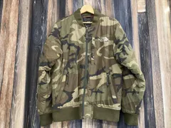 THE NORTH FACE ノースフェイス MA-1 フライトジャケット NY01470 カモフラ 迷彩 S 