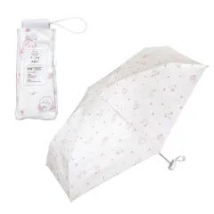 【2025】Wpc. 日傘 遮光 ちいかわ お花見 ミニ オフ ≪遮光率100%/UVカット率100%/・UPF50＋/遮熱/晴雨兼用≫ 折りたたみ傘 ハチワレ うさぎ モモンガ 古本屋 カニちゃん 桜 花柄 可愛い コラボ 801-CK07-102 0