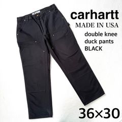 こ*ん様 【極美品】Carhartt カーハート ダブルニー ブラック 32×3