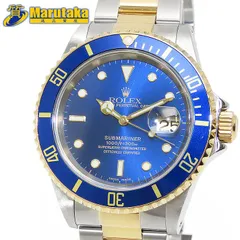 ROLEX 16613LB サブマリーナー ロレックス 青サブ 腕時計 メンズ コンビ 1999年 逸品質屋 丸高 尼崎市 A8番 自動巻 Cal. 3135 SS YG watch ステンレススチール イエローゴールド 送料無料 兵庫県 Marutakaのサムネイル