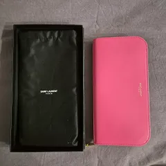 Saint Laurent サンローラン ヴィンテージ ピンク 長財布