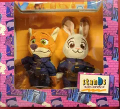 ディズニーストア ディズニースタンディーズ ズートピア2 ジュディ・ポップス&ニック・ワイルドぬいぐるみセット
