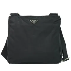 本物 プラダ PRADA ナイロン ショルダーバッグ ポシェット ブラック バッグ 中古・