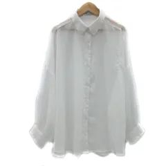 クラシカルエルフ CLASSICAL ELF シアーシャツ 長袖 無地 オーバーサイズ M 白 ホワイト /YS39