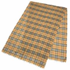 BURBERRY　チェック柄 ショール ベージュ 黒 BURBERRY（バーバリー） 並行輸入品 ストール チェック ラージ