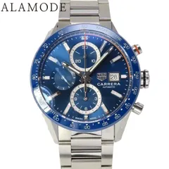 タグホイヤー カレラ キャリバー16 CBM2112 SS ブルー 自動巻き メンズ 41100102331【中古】【アラモード】 タグホイヤー カレラ キャリバー16 CBM2112 SS ブルー 自動巻き メンズ