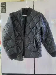 ブラック キルティング MA-1 パイロットジャンパー