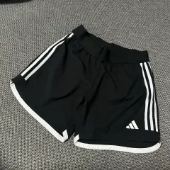 アディダス 3本線 ハーフパンツ ブラック L