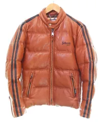 ショット SCHOTT Leather Down Jacket レザー ダウン ジャケット シープ スキン レザー ジャケット 3111012 ジャケット ブラウン Mサイズ 103MT-4399のサムネイル