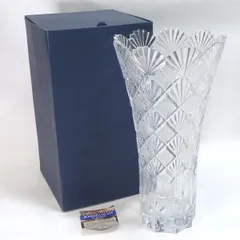 ＢＯＨＥＭＩＡ ◆【花器】ボヘミアガラス/クリスタルフラワーベース 花器 花瓶 フラワーベース クリスタル ギフト【未使用】 