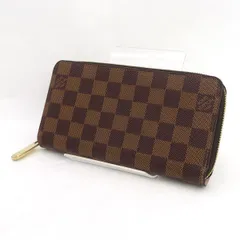 LOUIS VUITTON / ルイヴィトン ◆ジッピーウォレット ラウンドファスナー長財布 ダミエ ローズバレリーヌ N60046 【財布/サイフ/ウォレット/wallet/コイン】 ブランド【中古】 