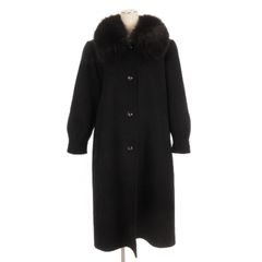 769998/MAXmara 黒 コート ロングコート ファー付き レディース 769998/MAXmara 黒 コート ロングコート ファー付き レディース - メルカリ