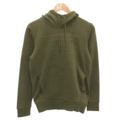 プーマ PUMA パーカー フーディ プルオーバー エンボスロゴ 長袖 XS 緑 グリーン /FF