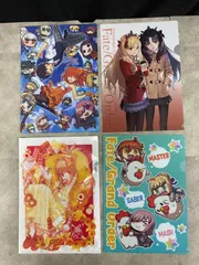 (0)W710【未開封品有り】FGO Fate / Grand Order LAWSON FES 2017 2nd ANNIVERSARY ワダアルコ フェイト グランドオーダー クリアホルダー クリアファイル4種 まとめ売り セット